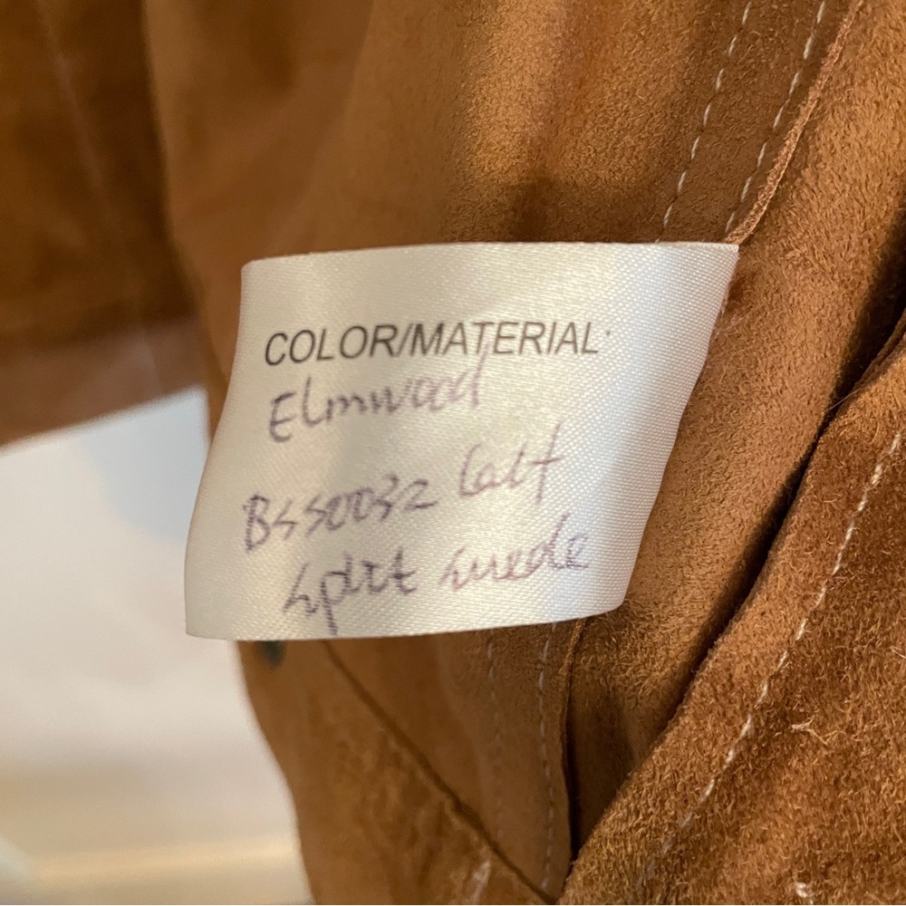 Vince Brown Suede Trucker Jacket - Picture 3 of 7